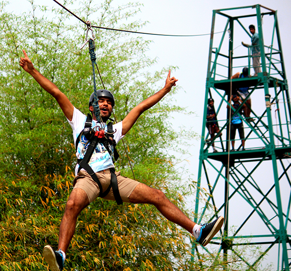 Zip Line â€“ Feel Like Flying from top to bottom